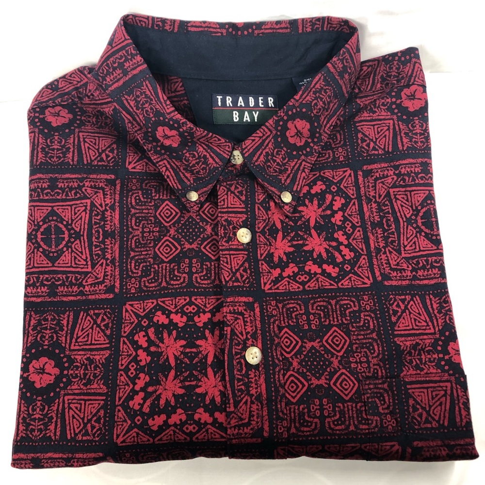 Trader Bay Heavy Short Sleeve Button-down | 2XL